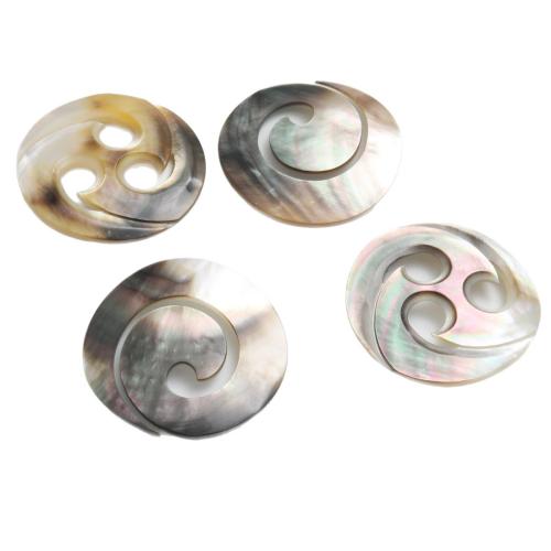 Natural Black Shell Pendants, DIY & different styles for choice, 45mm, Sold By PC