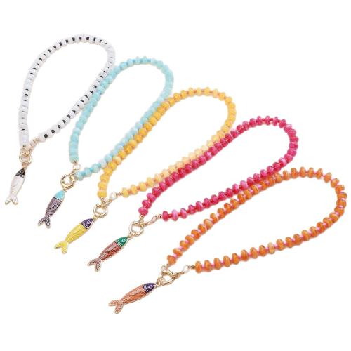 Resin Necklace, with Tibetan Style, Fish, plated, fashion jewelry & for woman, more colors for choice, Length:Approx 43.1 cm, Sold By PC