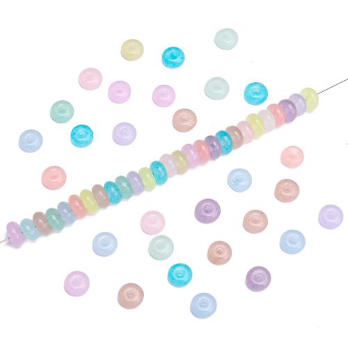 Glass Jewelry Beads, Abacus, DIY, more colors for choice, 3x6mm, Hole:Approx 1mm, Approx 50PCs/Bag, Sold By Bag