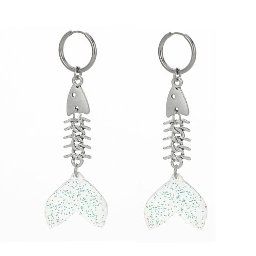 Tibetan Style Drop Earrings, with Plastic & Stainless Steel, plated, fashion jewelry & for woman, more colors for choice, Sold By Pair