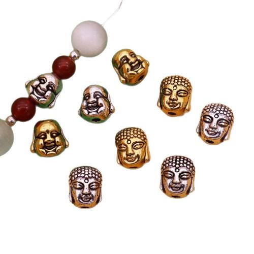 Tibetan Style Jewelry Beads, Buddha, plated, DIY & different styles for choice, more colors for choice, Sold By PC