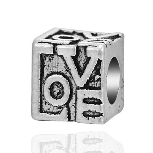 Tibetan Style Jewelry Beads, plated, DIY & different styles for choice & with rhinestone, 10x10mm, Sold By PC