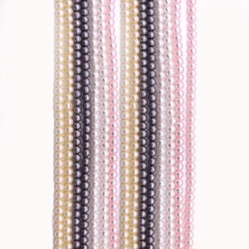 Glass Jewelry Beads, Glass Pearl, Round, DIY & different size for choice, more colors for choice, Sold Per Approx 38 cm Strand