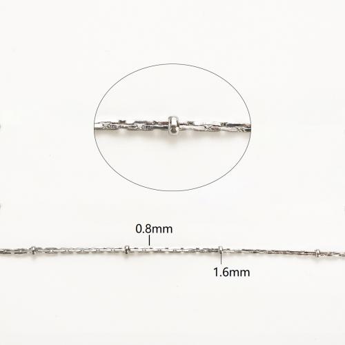 Stainless Steel Boston Chain, 304 Stainless Steel, DIY, original color, 100m/Lot, Sold By Lot