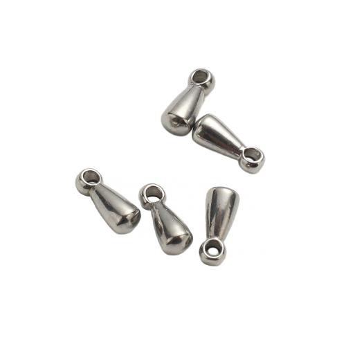 Stainless Steel Pendants, 304 Stainless Steel, DIY, original color, 6x2.50mm, Hole:Approx 1mm, Sold By PC