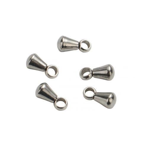 Stainless Steel Pendants, 304 Stainless Steel, DIY, original color, 6x3mm, Hole:Approx 1.5mm, Sold By PC