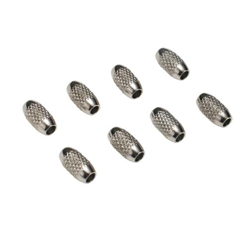 Stainless Steel Spacer Beads, 201 Stainless Steel, DIY, original color, 6x12mm, Hole:Approx 3mm, Sold By PC