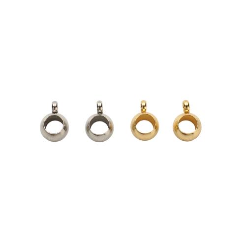 Stainless Steel Bail Beads, 303 Stainless Steel, plated, DIY, more colors for choice, 9x6.50x4mm, Hole:Approx 2mm,4mm, Sold By PC