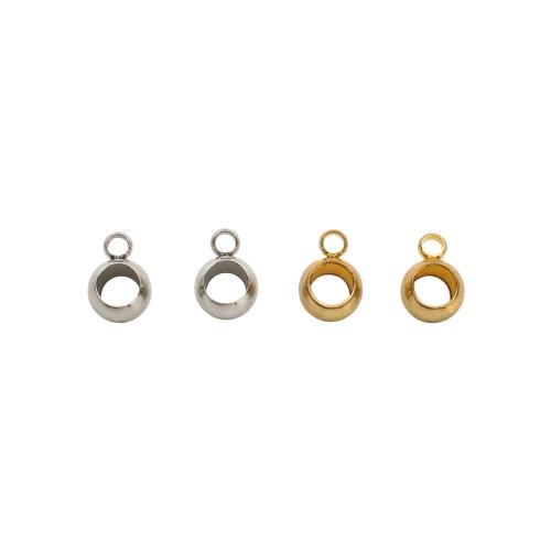 Stainless Steel Bail Beads, 303 Stainless Steel, plated, DIY, more colors for choice, 9x6.50x4mm, Hole:Approx 2mm,4mm, Sold By PC
