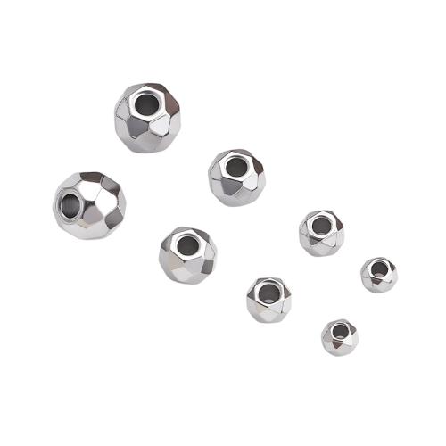 Stainless Steel Spacer Beads, 304 Stainless Steel, DIY & different size for choice & faceted, original color, Sold By PC