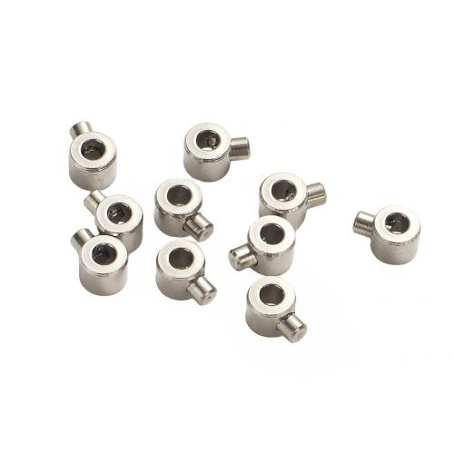 304 Stainless Steel Positioning Bead, DIY, original color, 4x3x2.50mm, Hole:Approx 1mm, Sold By PC