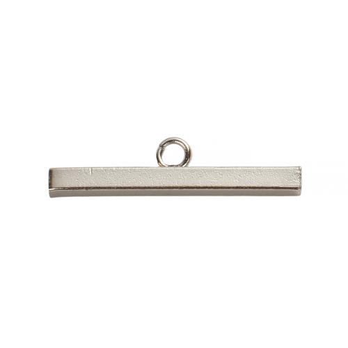Stainless Steel Pendants, 304 Stainless Steel, DIY, original color, 20x2mm, Hole:Approx 2mm, Sold By PC