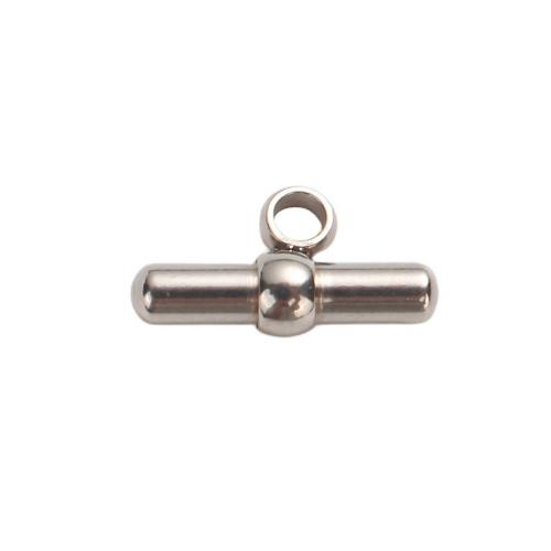 Stainless Steel Pendants, 304 Stainless Steel, DIY, original color, 9x2mm, Hole:Approx 2mm, Sold By PC