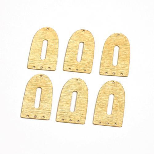 Brass Jewelry Pendants, polished, multihole & DIY & brushed, original color, 19.90x35mm, Sold By PC