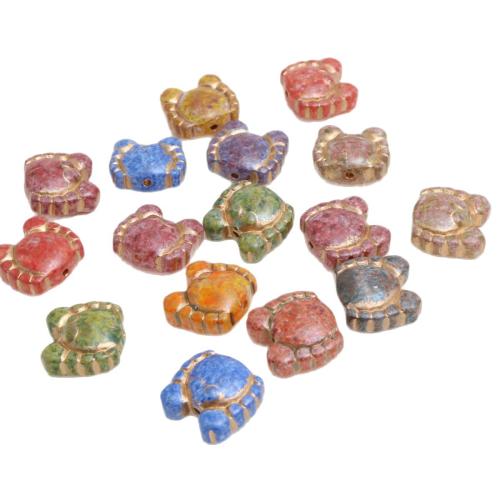 Crystal Beads, Crab, plated, DIY, more colors for choice, 14x13mm, Sold By PC