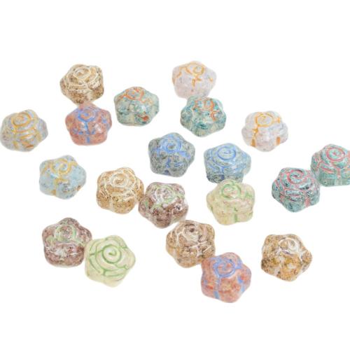 Lampwork Beads, Rose, DIY, more colors for choice, 12x9mm, Sold By PC