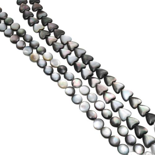 Black Shell Beads, polished, DIY & different size for choice, Sold By Strand