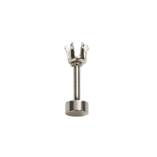 Stainless Steel Earring Stud Components, 304 Stainless Steel, DIY, original color, 12x4mm, Sold By PC