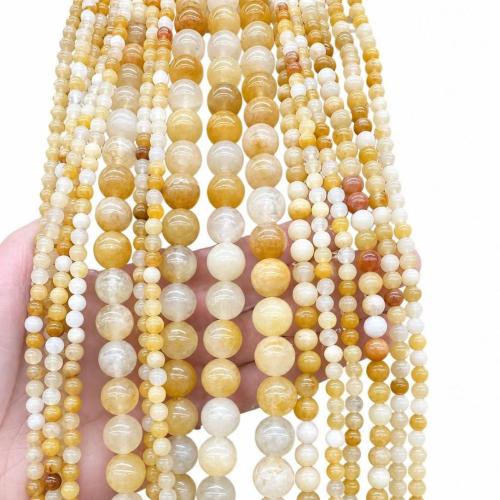 Natural Aventurine Beads, Yellow Aventurine, Round, DIY & different size for choice, Sold Per Approx 38 cm Strand