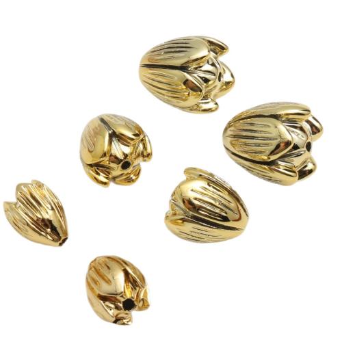 Resin Jewelry Beads, Flower, gold color plated, DIY & different size for choice, Sold By PC