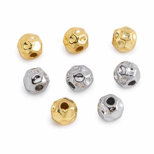 Brass Jewelry Beads, Round, plated, DIY, more colors for choice, 5.50x6mm, 5PCs/Bag, Sold By Bag