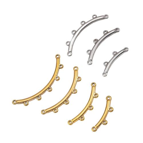 Stainless Steel Connector, 304 Stainless Steel, plated, multihole & DIY & different styles for choice, 5PCs/Bag, Sold By Bag