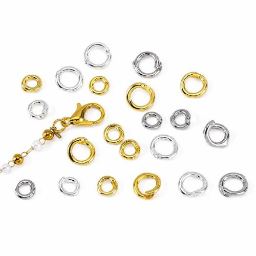 Brass Open Jump Ring, plated, DIY, more colors for choice, 20PCs/Bag, Sold By Bag