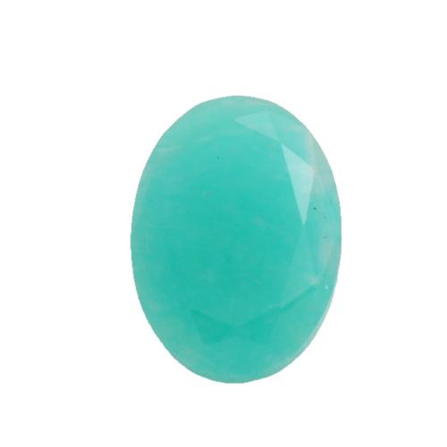 Natural Gemstone Cabochons, Amazonite, Oval, DIY & different size for choice & faceted, Sold By PC