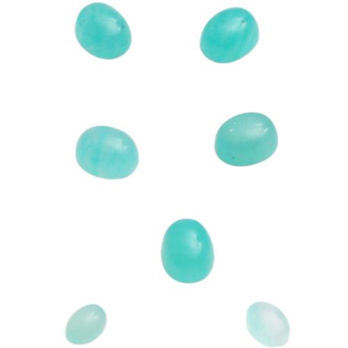 Natural Gemstone Cabochons, Amazonite, Oval, DIY & different size for choice, Sold By PC