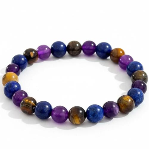 Gemstone Bracelets, fashion jewelry & Unisex & different styles for choice, more colors for choice, Sold Per Approx 19 cm Strand