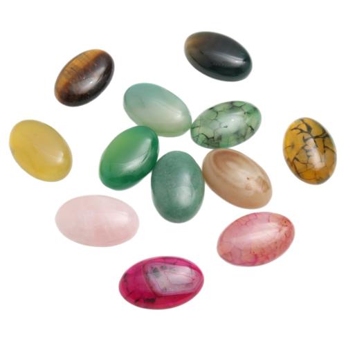 Natural Gemstone Cabochons, Oval, DIY & different materials for choice, 30x20x8mm, Sold By PC