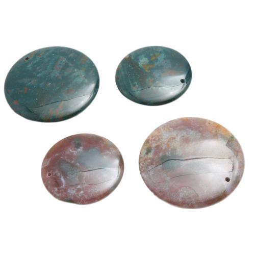 Colgantes de Gemas, Piedra natural, Redondo aplanado, Bricolaje & diverso tamaño para la opción, más colores para la opción, Vendido por UD