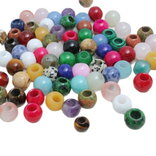 Gemstone Jewelry Beads, Round, polished, DIY & different size for choice, more colors for choice, Sold By PC