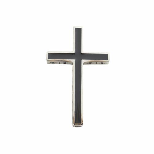 Stainless Steel Cross Pendants, 304 Stainless Steel, DIY & enamel, original color, 36.40x22.90x3.80mm, Hole:Approx 3mm, Sold By PC