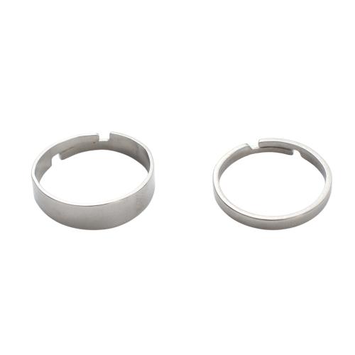 Stainless Steel Finger Ring Setting, 304 Stainless Steel, DIY & different size for choice, original color, Sold By PC
