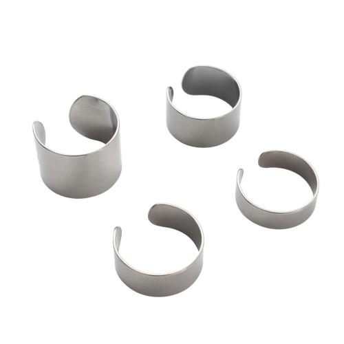Stainless Steel Finger Ring Setting, 316 Stainless Steel, DIY & different size for choice, original color, Inner Diameter:Approx 18mm, Sold By PC