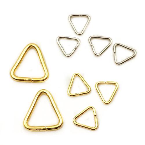 Bijoux pendentifs en acier inoxydable , Acier inoxydable 304, triangle, Placage, DIY & normes différentes pour le choix, plus de couleurs à choisir, 1000PC/sac, Vendu par sac