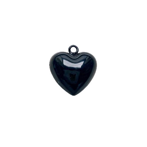 Brass Heart Pendants, with Polyester Cord, plated, DIY, more colors for choice, 25x27mm, Sold By PC