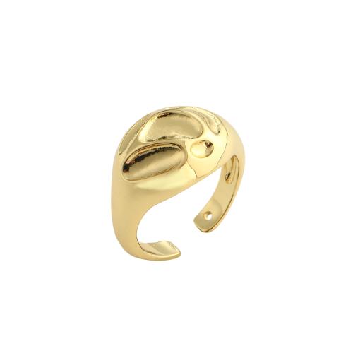 Messing Manschette Fingerring, vergoldet, Modeschmuck & für Frau, 21.50x14mm, Innendurchmesser:ca. 17.5mm, verkauft von PC