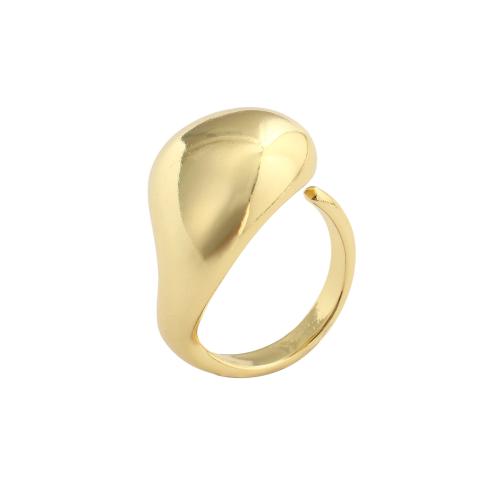 Messing Manschette Fingerring, vergoldet, Modeschmuck & für Frau, 21.50x15.50mm, Innendurchmesser:ca. 17mm, verkauft von PC