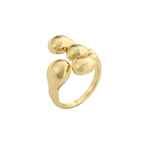 Messing Manschette Fingerring, vergoldet, Modeschmuck & für Frau, 19.50x18.90mm, Innendurchmesser:ca. 15.8mm, verkauft von PC