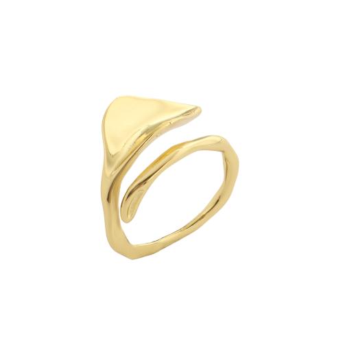 Messing Manschette Fingerring, vergoldet, Modeschmuck & für Frau, 22.50x12.30mm, Innendurchmesser:ca. 18.5mm, verkauft von PC