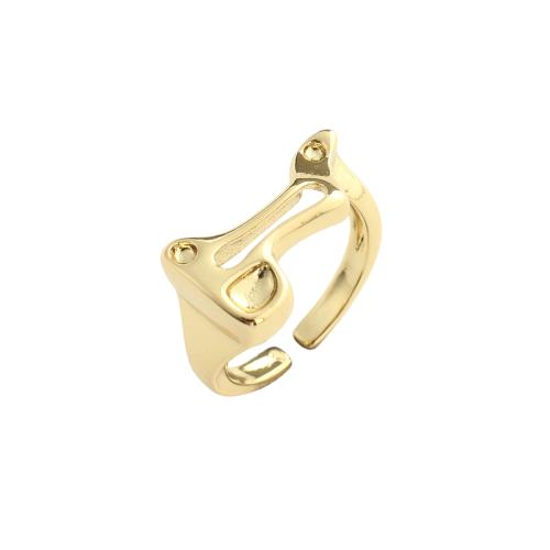 Messing Manschette Fingerring, vergoldet, Modeschmuck & für Frau, 20.50x10.70mm, Innendurchmesser:ca. 16.5mm, verkauft von PC