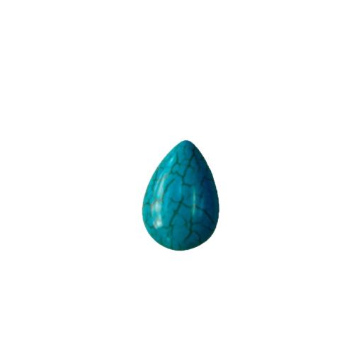 Natural Gemstone Cabochons, Turquoise, Teardrop, polished, DIY & different size for choice, more colors for choice, Sold By PC