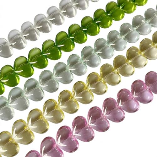 Perles en verre de mode, coeur, DIY & lisse, plus de couleurs à choisir, 15x20mm, 10PC/brin, Vendu par brin