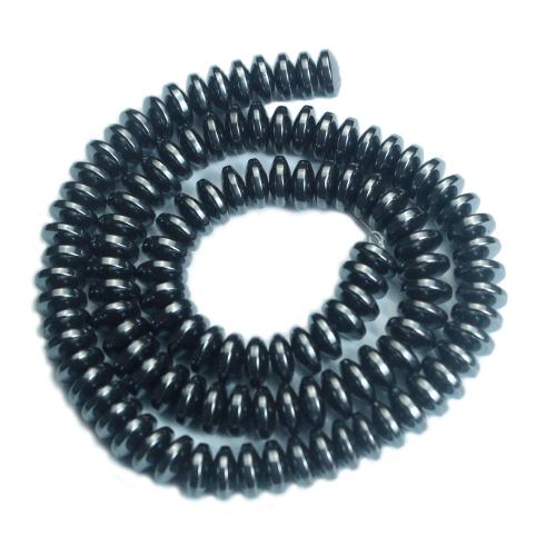 Perles hématites amagnétiques, hématite non magnétique, soucoupe, poli, DIY & normes différentes pour le choix, noire, Vendu par brin