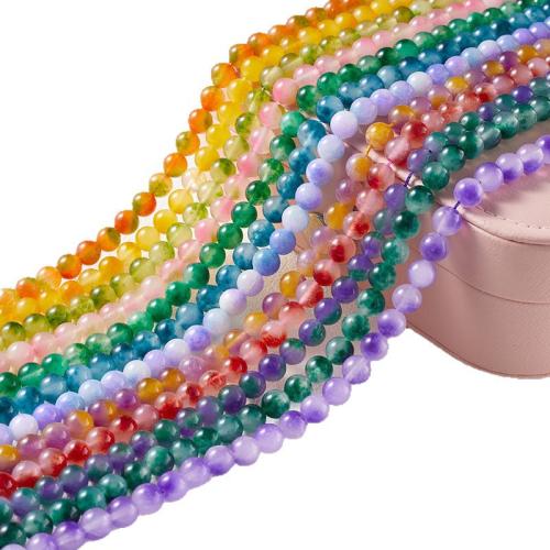 Calcedonia Violeta, Esférico, pulido, Bricolaje & diverso tamaño para la opción, más colores para la opción, Vendido para aproximado 38 cm Sarta