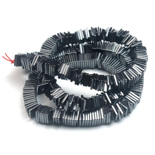 Perles hématites amagnétiques, hématite non magnétique, cadre, poli, DIY & normes différentes pour le choix, noire, Vendu par brin