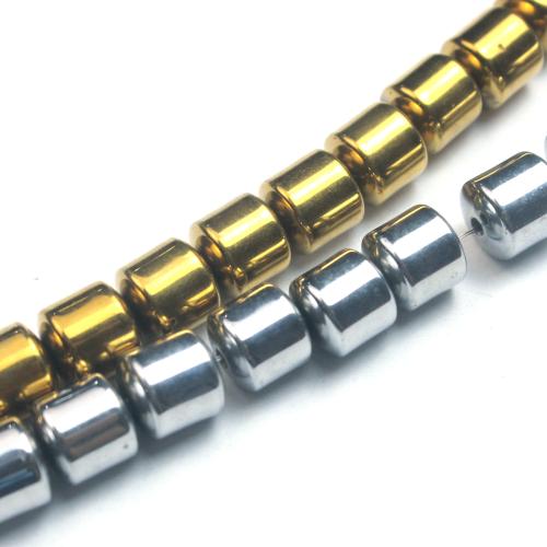 Perles hématites amagnétiques, hématite non magnétique, tambour, Placage, DIY & normes différentes pour le choix, plus de couleurs à choisir, Vendu par brin