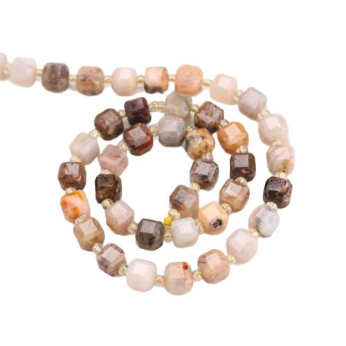 Perles agates, agate bambou, cadre, poli, DIY & normes différentes pour le choix & facettes, Vendu par Environ 38 cm brin